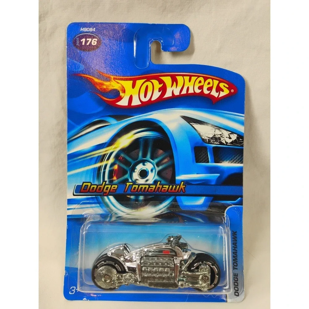 Hot Wheels 2005 #176 Dodge Tomahawk Chrome Motorcycle Fat Tire